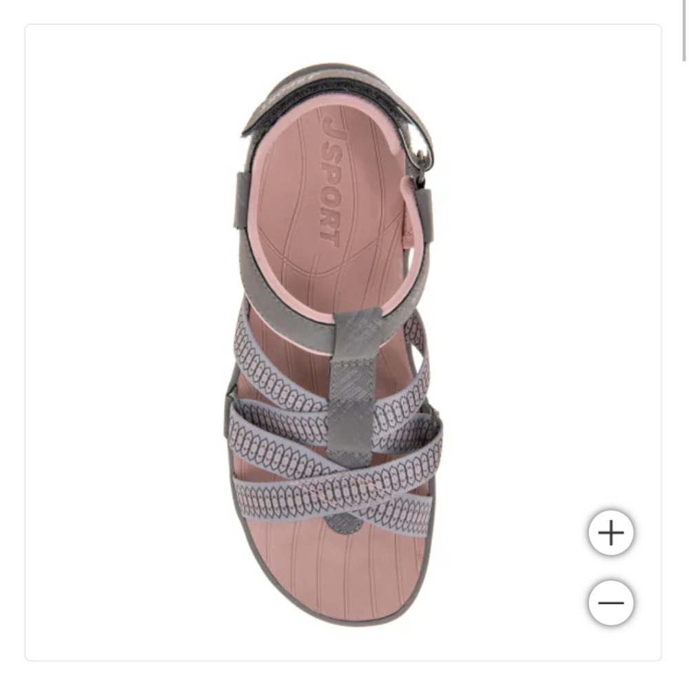 New! Jsport Jambu Kaia Ladies' Women Girls Strap Sandal‎ Adjustable Gray Size 11 - Picture 11 of 12